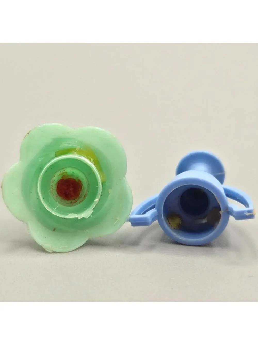 Vintage Plastic Birthday Candle Holders Flowers Trophies Animals Set Of 29